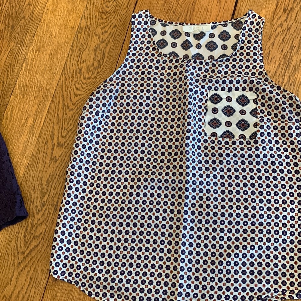 Olive and Oak, medium tank top blouse.
